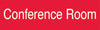 NMC EN10R-ENGRAVED, CONFERENCE ROOM, 3X10, RED, 2PLY PLASTIC (1 EACH)