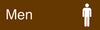 NMC EN14BN-ENGRAVED, MEN (GRAPHIC), 3X10 BROWN, 2 PLY PLASTIC (1 EACH)