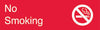 NMC EN15R-ENGRAVED,  NO SMOKING,  GRAPHIC,  3X10, RED,  2PLY PLASTIC (1 EACH)