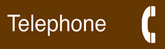 NMC EN23BN-ENGRAVED, TELEPHONE (GRAPHIC), 3X10 BROWN, 2 PLY GRAPHIC (1 EACH)