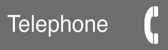 NMC EN23GY-ENGRAVED,  TELEPHONE,  GRAPHIC,  3X10, GREY,  2PLY PLASTIC (1 EACH)