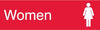NMC EN24R-ENGRAVED,  WOMEN,  GRAPHIC,  3X10, RED,  2PLY PLASTIC (1 EACH)
