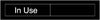 NMC EN301BK-ENGRAVED,  IN USE/VACANT,  2X10, BLACK,  2PLY PLASTIC (1 EACH)