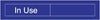 NMC EN301BL-ENGRAVED,  IN USE/VACANT,  2X10, BLUE,  2PLY PLASTIC (1 EACH)