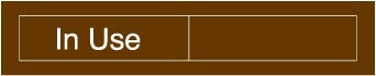 NMC EN301BN-ENGRAVED,  IN USE/VACANT,  2X10, BROWN,  2PLY PLASTIC (1 EACH)