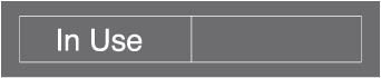 NMC EN301GY-ENGRAVED,  IN USE/VACANT,  2X10, GREY,  2PLY PLASTIC (1 EACH)