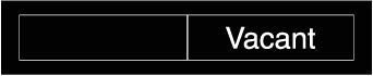 NMC EN302BK-ENGRAVED,  OCCUPIED/VACANT,  2X10, BLACK,  2PLY PLASTIC (1 EACH)