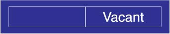 NMC EN302BL-ENGRAVED,  OCCUPIED/VACANT,  2X10, BLUE,  2PLY PLASTIC (1 EACH)