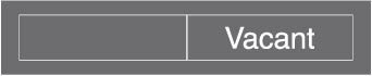NMC EN302GY-ENGRAVED,  OCCUPIED/VACANT,  2X10, GREY,  2PLY PLASTIC (1 EACH)