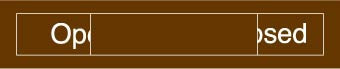NMC EN305BN-ENGRAVED,  OPEN / CLOSED,  2X10, BROWN,  2PLY PLASTIC (1 EACH)