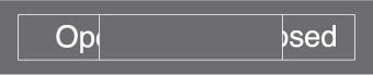 NMC EN305GY-ENGRAVED,  OPEN/CLOSED,  2X10, GREY,  2PLY PLASTIC (1 EACH)