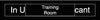 NMC EN307BK-ENGRAVED,  TRAINING ROOM IN USE/VACANT,  2X10, BLACK,  2PLY PLASTIC (1 EACH)