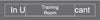 NMC EN307GY-ENGRAVED,  TRAINING ROOM IN USE/VACANT,  2X10, GREY,  2PLY PLASTIC (1 EACH)