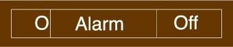 NMC EN308BN-ENGRAVED,  ALARM ON/OFF,  2X10, BROWN,  2PLY PLASTIC (1 EACH)