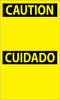 NMC ESC1AP-CAUTION CUIDADO, BLANK, 5X3, PS VINYL (PAK OF 5)