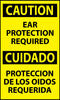 NMC ESC472AP-CAUTION, EAR PROTECTION REQUIRED BILINGUAL, 5X3, PS VINYL (PAK OF 5)