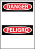 NMC ESD1RC-DANGER, PELIGRO (HEADER ONLY) (BILINGUAL), 20X14, RIGID PLASTIC (1 EACH)