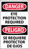 NMC ESD375AP-DANGER, EYE PROTECTION REQUIRED BILINGUAL, 5X3, PS VINYL (PAK OF 5)