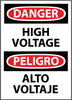 NMC ESD49PB-DANGER, HIGH VOLTAGE (BILINGUAL), 14X10, PS VINYL (1 EACH)