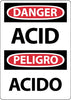 NMC ESD657AB-DANGER, ACID, BILINGUAL, 14X10, .040 ALUM (1 EACH)