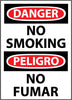 NMC ESD79RB-DANGER, NO SMOKING (BILINGUAL), 14X10, RIGID PLASTIC (1 EACH)
