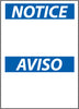 NMC ESN1AB-NOTICE AVISO BLANK, BILINGUAL, 14X10, .040 ALUM (1 EACH)