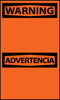 NMC ESW1AP-WARNING, BLANK, BILINGUAL, 5X3, PS VINYL (PAK OF 5)