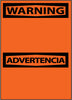 NMC ESW1PB-WARNING ADVERTENCIA BLANK, BILINGUAL, 14X10, PS VINYL (1 EACH)