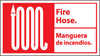 NMC FBA1P-FIRE HOSE (BILINGUAL W/GRAPHIC), 10X18, PS VINYL (1 EACH)