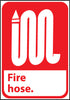 NMC FGA1P-FIRE HOSE (W/GRAPHIC), 10X7, PS VINYL (1 EACH)