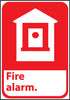 NMC FGA2P-FIRE ALARM (W/GRAPHIC), 10X7, PS VINYL (1 EACH)