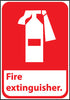 NMC FGA3AB-FIRE EXTINGUISHER (W/GRAPHIC), 14X10, .040 ALUM (1 EACH)
