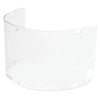 Fibre-Metal 4750CL by Honeywell High Performance Model 4750 8" X 16 1/2" X .06" Clear Injection Molded Propionate Wide View Faceshield For Use With FM70DC Dual Crown High Performance Faceshield System  (1/EA)