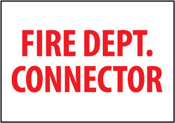 NMC FL202R-FIRE DEPARTMENT CONNECTOR, 7X10, RIGID PLASTIC (1 EACH)