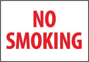 NMC FMOAB-NO SMOKING, 10X14, .040 ALUM (1 EACH)