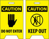 NMC FS8-FLOOR SIGN, DBL SIDE, CAUTION DO NOT ENTER CAUTION KEEP OUT, 20X12 (1 EACH)