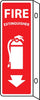 NMC FX124R-FIRE EXTINGUISHER (VERTICAL), (DBL FACED FLANGED), 12X4, RIGID PLASTIC (1 EACH)