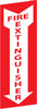 NMC FX126FR-FIRE EXTINGUISHER, (VERTICAL) FLANGED, DOUBLE SIDED, 12X4, RIGID PLASTIC (1 EACH)
