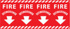NMC FXPC-FIRE EXTINGUISHER COLUMN MARKER, 12X24, PS VINYL (1 EACH)
