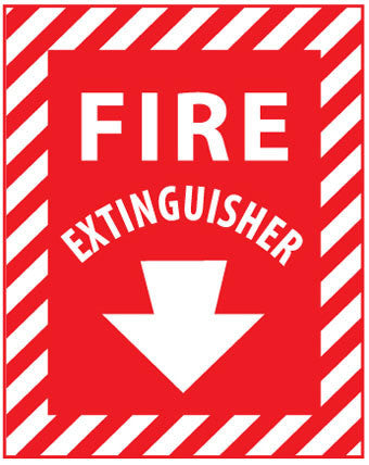 NMC FXWMA-FIRE EXTINGUISHER, 12x9, .040 ALUM (1 EACH)