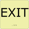 NMC GADA101BK-EXIT, 8X8, GLOW ADA (1 EACH)