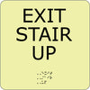 NMC GADA106BK-EXIT STAIR UP, 8X8, GLOW ADA (1 EACH)