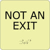 NMC GADA112BK-NOT AN EXIT, 8X8, GLOW ADA (1 EACH)