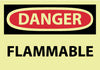 NMC GD126AP-DANGER, FLAMMABLE, 3X5, PS VINYLGLOW (PAK OF 5)