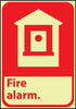 NMC GFGA2R-FIRE, FIRE ALARM, 10X7, RIGID PLASTICGLOW (1 EACH)