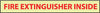 NMC GL133P-FIRE, FIRE EXTINGUISHER INSIDE, 2X16, PS VINYLGLOW (1 EACH)