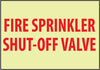 NMC GL160RB-FIRE, FIRE SPRINKLER SHUT-OFF VALVE, 10X14, RIGID PLASTICGLOW (1 EACH)