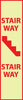 NMC GL176P-FIRE, STAIRWAY, 18X4, PS VINYLGLOW (1 EACH)