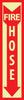 NMC GL177R-FIRE, FIRE HOSE, 18X4, RIGID PLASTICGLOW (1 EACH)