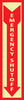 NMC GL181P-FIRE, EMERGENCY SHUT OFF, 18X4, PS VINYLGLOW (1 EACH)